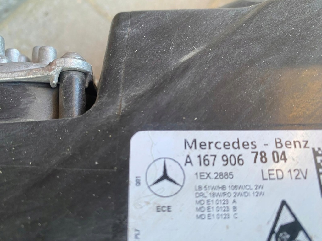 Бампер капот лампа ремень передний mercedes gle 167 рестайлинг  купе multibeam Недорого