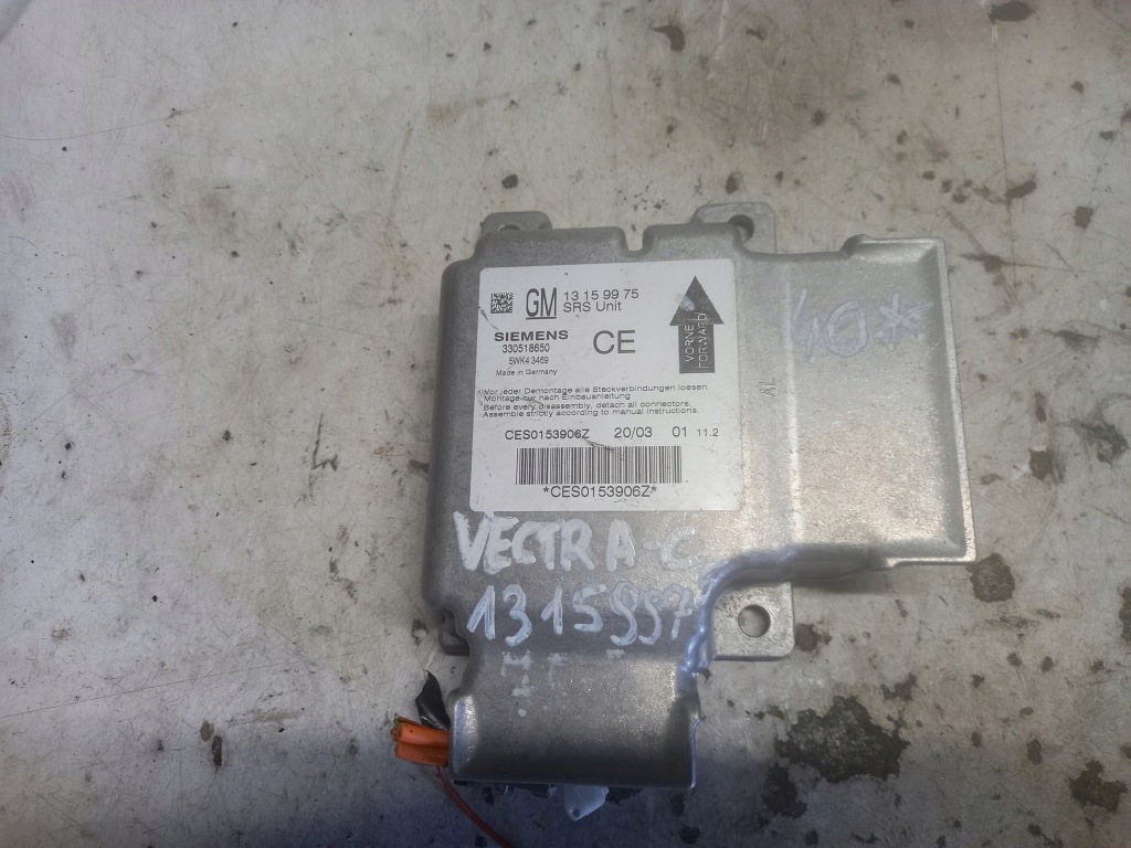 фото №1, Модуль датчик подушка безопасности opel vectra c 13159975