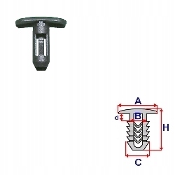 фото №1, Клипса штифт уплотнители дверь боковых do renault