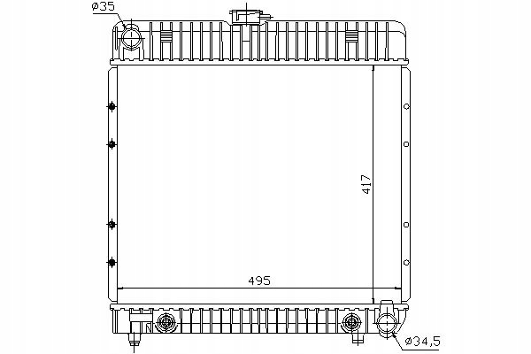 фото №13, Nissens 62740 радиатор, система охлаждение двигателя