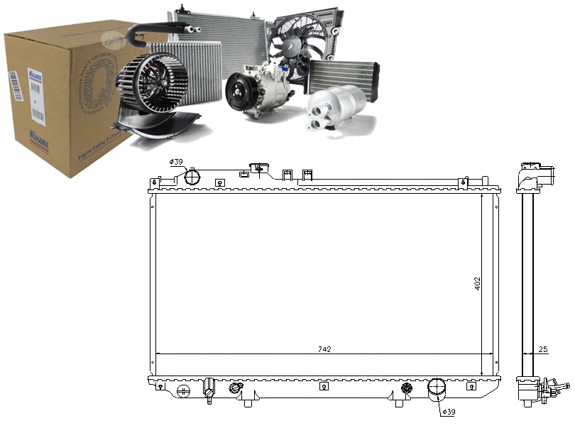 фото №1, Радиатор двигателя lexus gs sc 4.3 11.00-07.10 niss