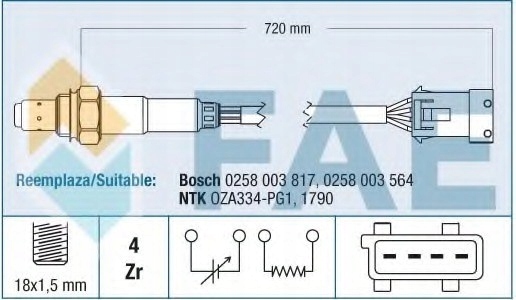 Купити Датчик лямбда-зонд citroen peugeot