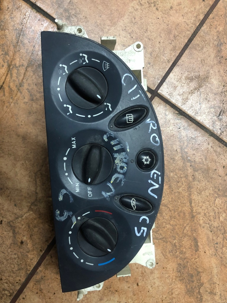 фото №1, Панель перемикач повітропровід кондиціонера citroen