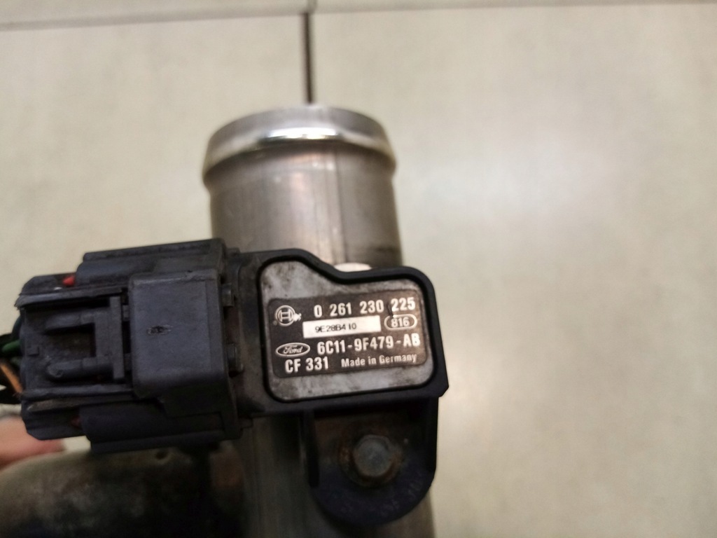 фото №6, Труба клапана egr датчик map transit mk6 2.4 tdci