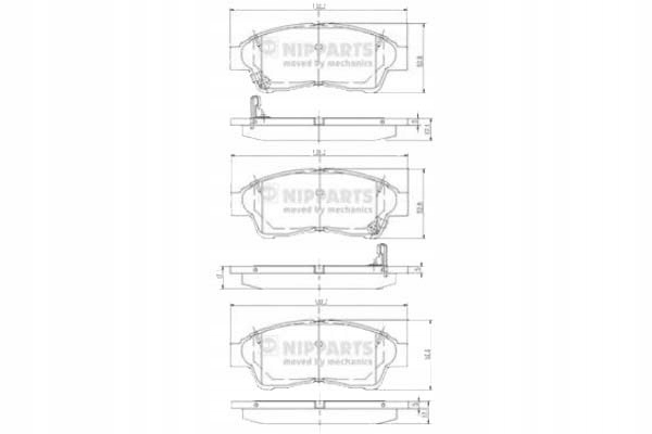 фото №1, Nipparts гальмівні колодки гальмівні toyota camry _v1_ 2.2