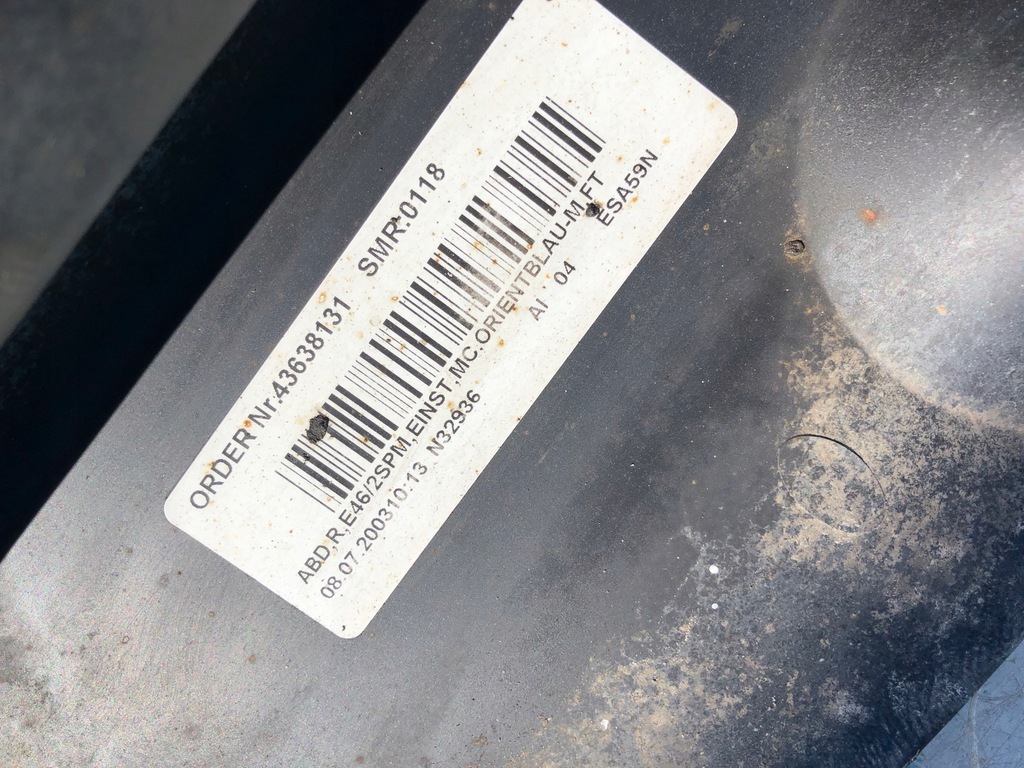 фото №11, Bmw e46 coupe lift молдинг накладки накладки порогові mpakiet orientblau 317