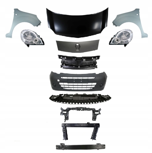 фото №1, Renault kangoo w 2008-2013 kompletny перед капот