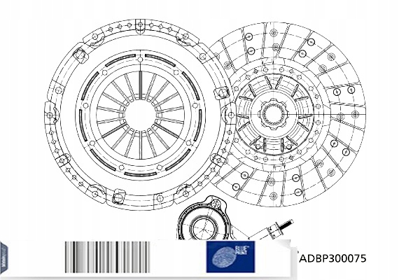 фото №1, Blue print набор сцепления с подшипник citroen jumper ii fiat ducato