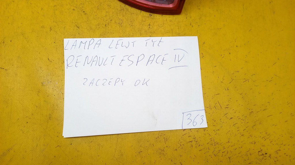 фото №3, Лампа задня ліва renault espace iv 02-14r