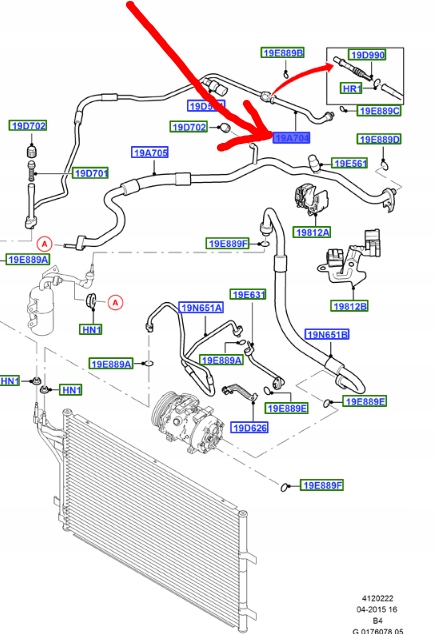 фото №1, Шланг кондиционера ford focus mk2 cmax