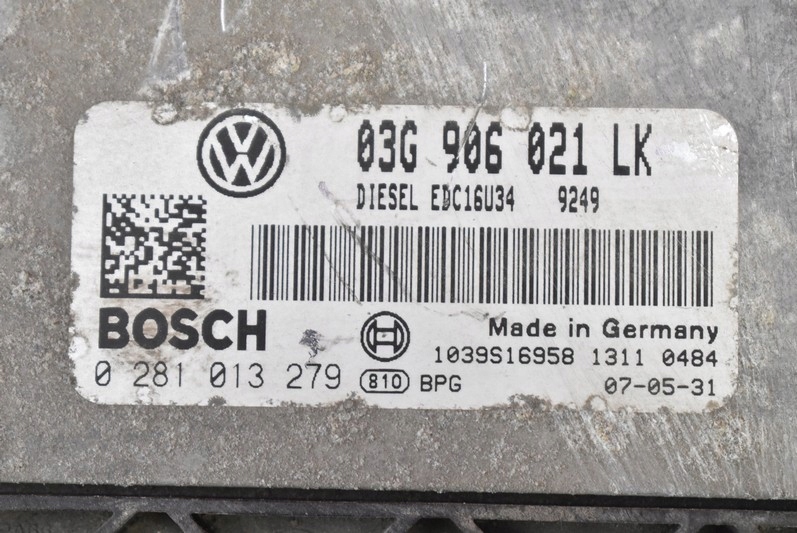 фото №7, Блок керування 03g906021lk seat leon 2 ii 1.9 tdi 07r