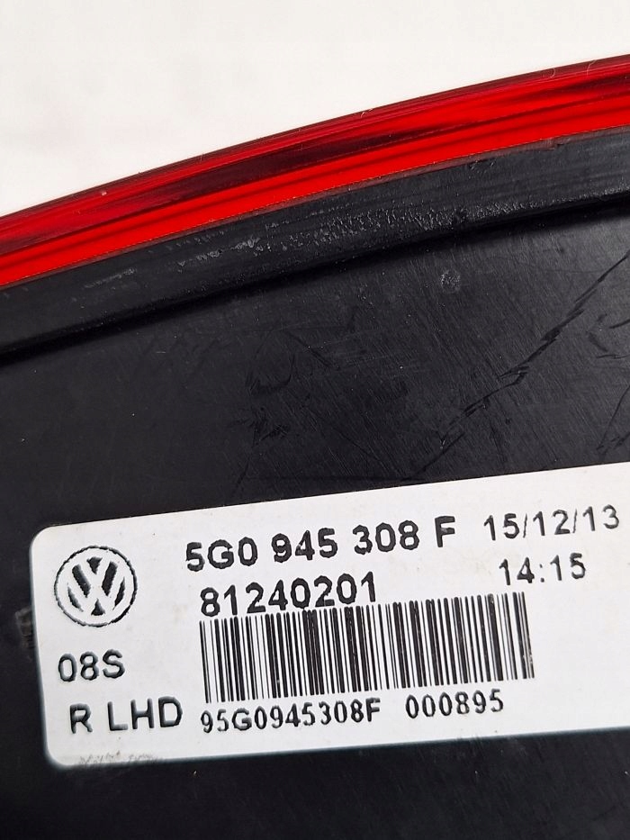 фото №14, Vw golf vii 7 r-line gti gtd 14-16 лампи led задні комплект 5g0945