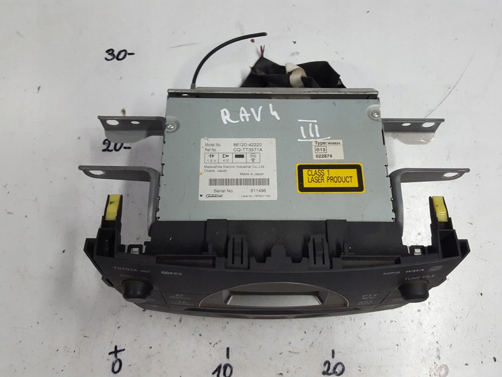 фото №2, Toyota rav4 3 iii 05-08r радио cd радиопроигрыватель 86120-42220