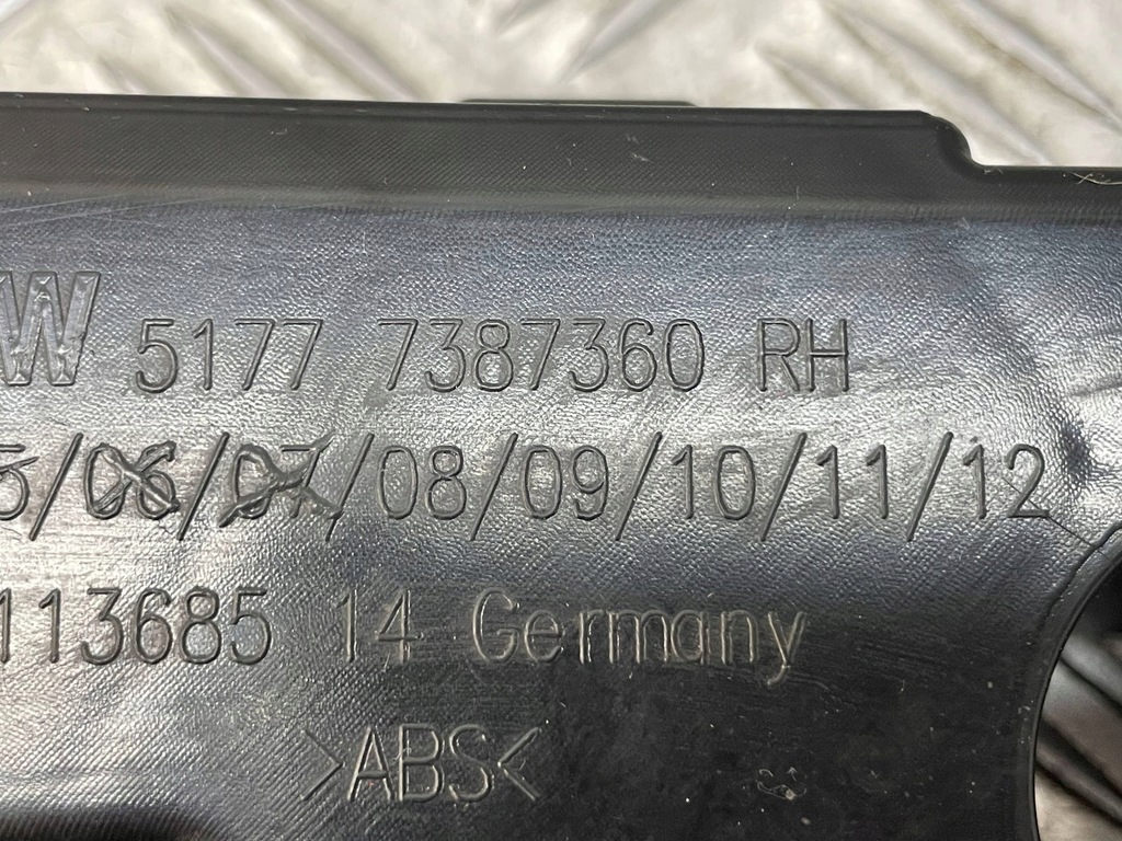 фото №7, Bmw оригинальный номер 7387360 7387358 7387356 6' g32 направляющая кронштейн порог правый комплект