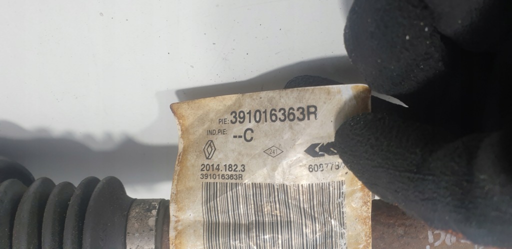 фото №4, Приводной вал левая captur i 1.5 dci 391016363r