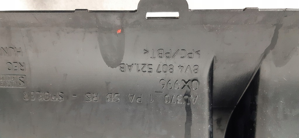 фото №11, Audi rs3 спойлер дифузор накладка бампера задня 8v4