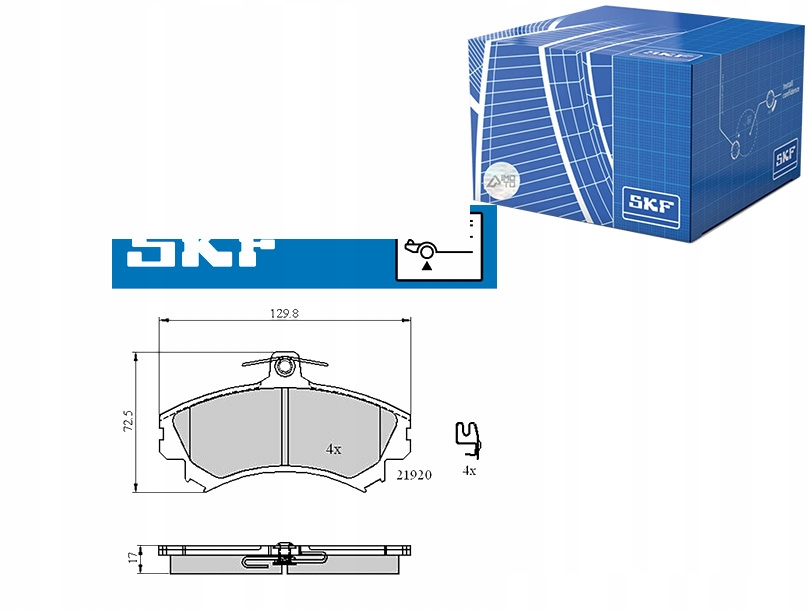 фото №1, Skf гальмівні колодки гальмівні mitsubishi smart colt colt czc forfour