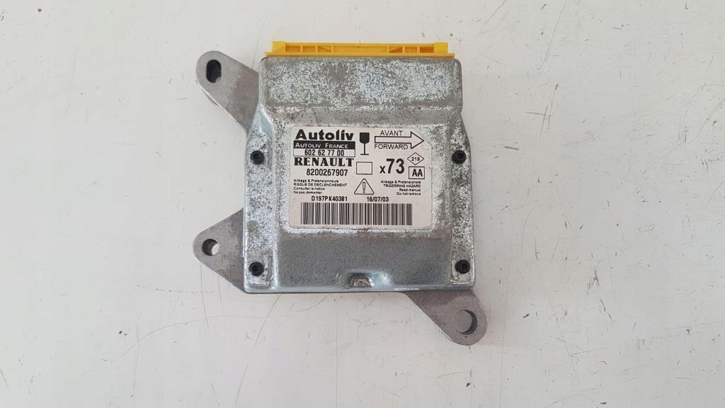 фото №1, Модуль датчик air bag renault vel satis 8200267907