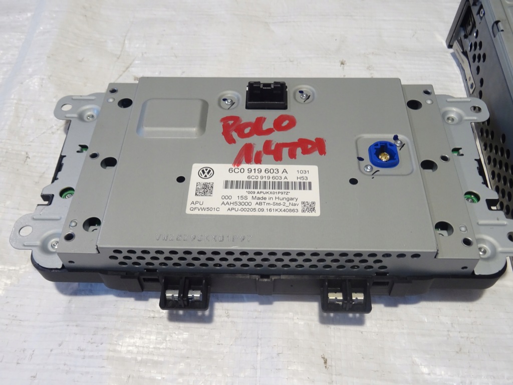 фото №11, Дисплей экран считыватель навигация navi vw polo v 5 6c0 6c lift 14-17