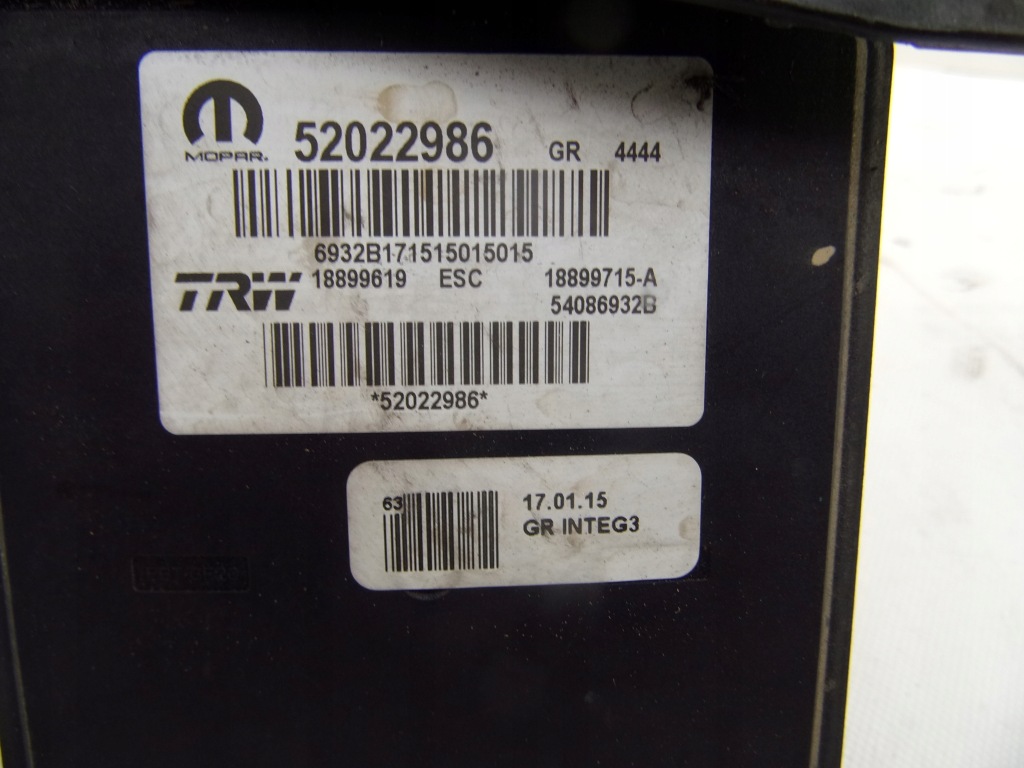 фото №3, Jeep renegade насос abs 52022986