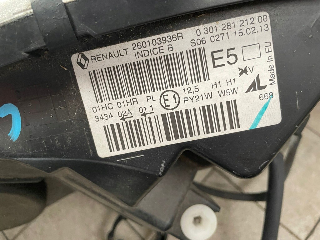 фото №6, Перед бампер лампы капот крылья renault captur i bixnp состояние jak nowe