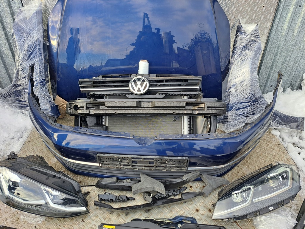 фото №7, Vw golf 7 vii lift 2019 r kompletny перед капот бампер лампи lc5b