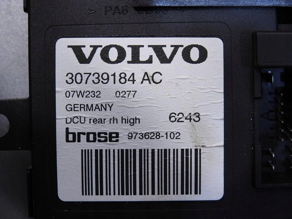 фото №10, Механізм підйомник скло правий задня volvo v50 lift