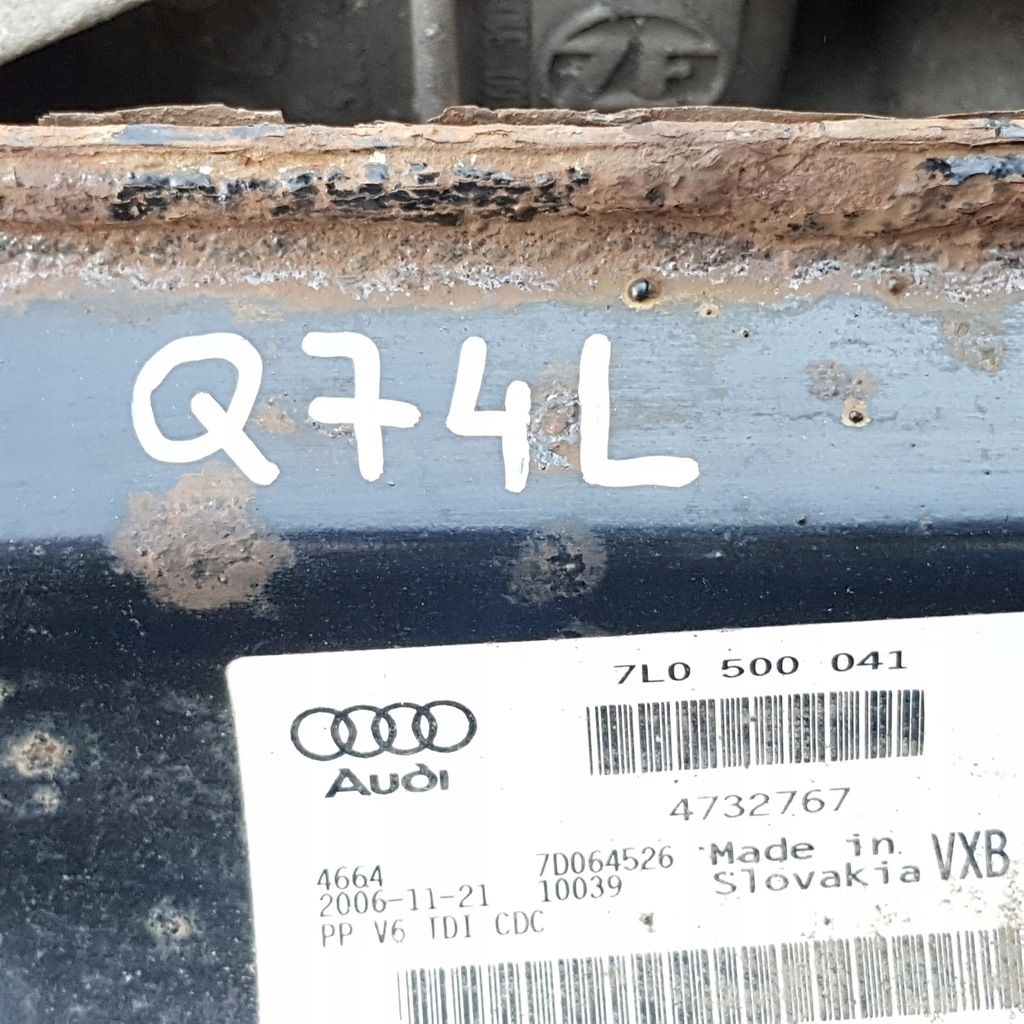 фото №6, Подвеска дифференциал задние задняя audi q7 4l 7l0500041