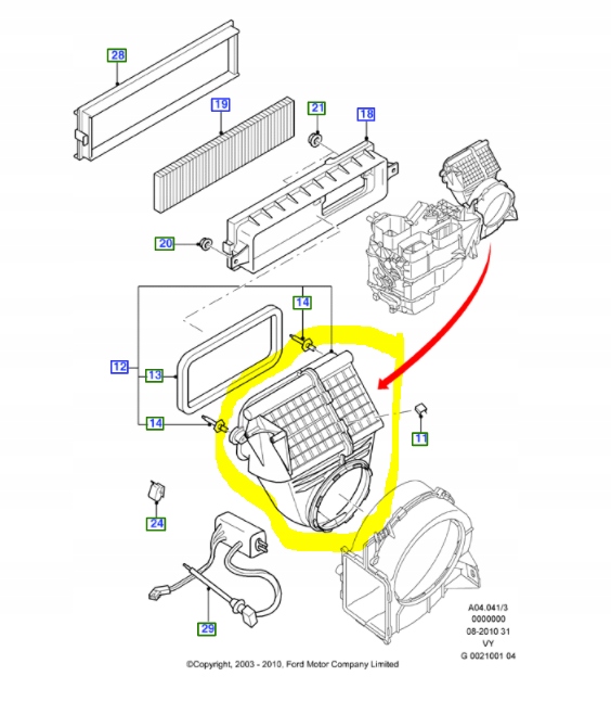 фото №5, Ford оригінальний номер - 1114916 - канал повітря - rhd