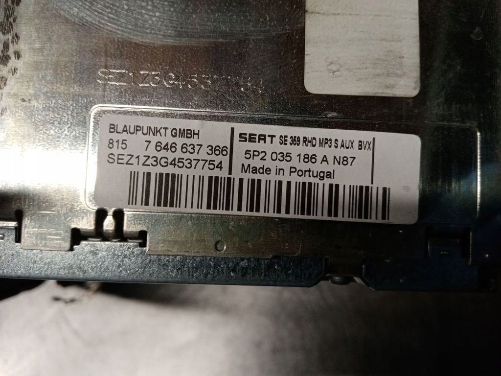 фото №5, Seat toledo iii радиопроигрыватель радио 5p2035186a