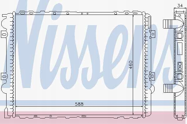 Nissens 63859 радиатор, система охлаждение двигателя в Украине
