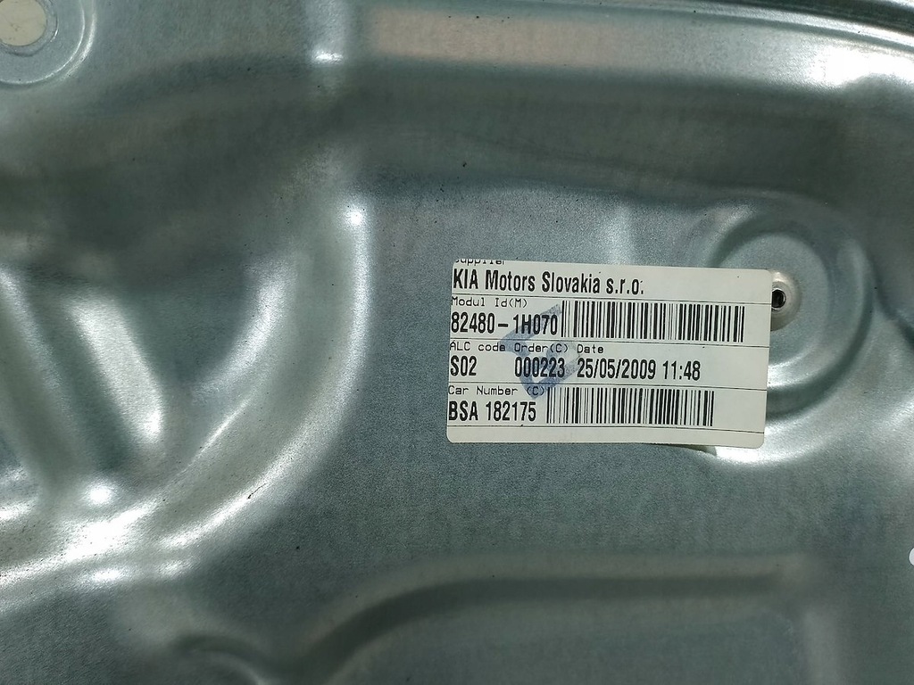 фото №7, Подъемник стекло правый перед kia cee'd i 82480-1h070 000223 182175