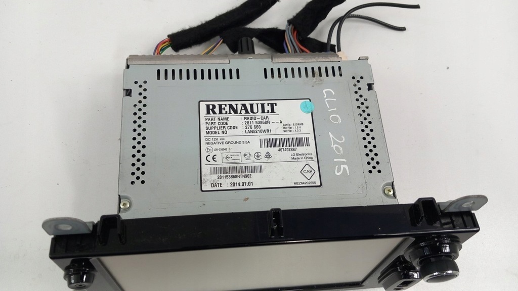 фото №2, Радио навигация renault clio iv 281153868r