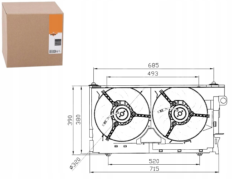 фото №1, Вентилятор радиатора [nrf]