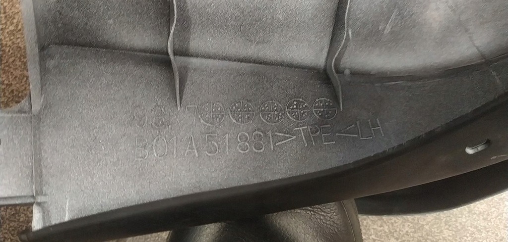 фото №6, Mazda 323 f ba крила бризковик лівий задня білий org