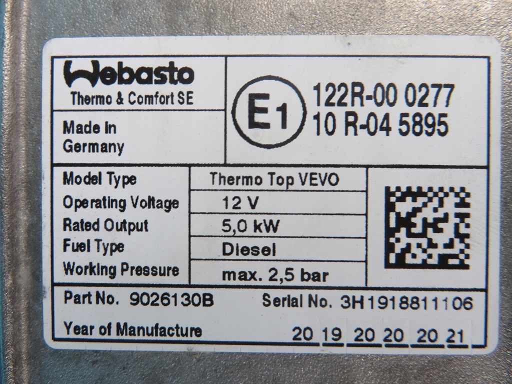 фото №6, Vw sharan 7n0 webasto обогреватель стояночный