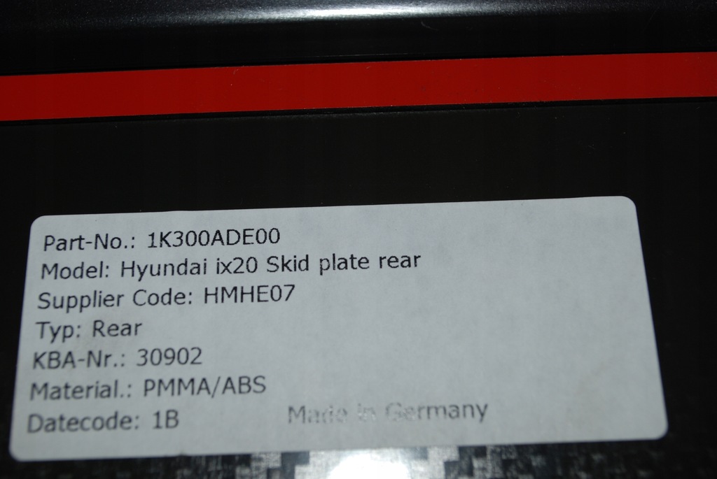 фото №7, Накладка бампера задняя перед карбон hyundai ix20 1k300ade00 nowe org