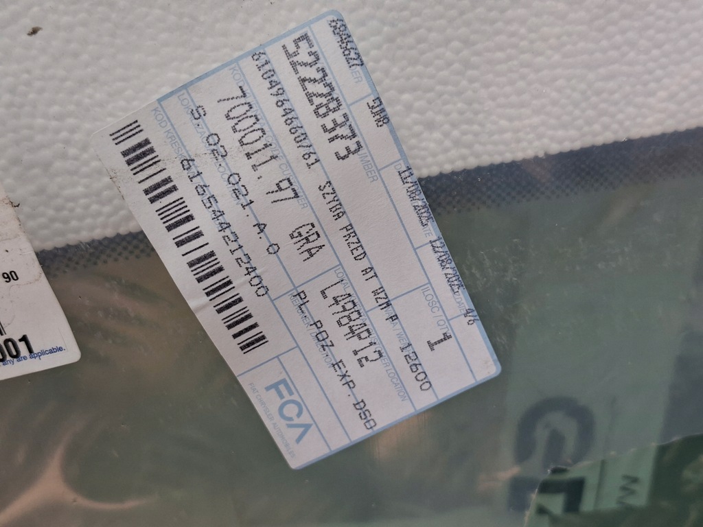 фото №6, Скло лобове jeep compass ii 17- nowa oem mopar 68545371ab 0052228373