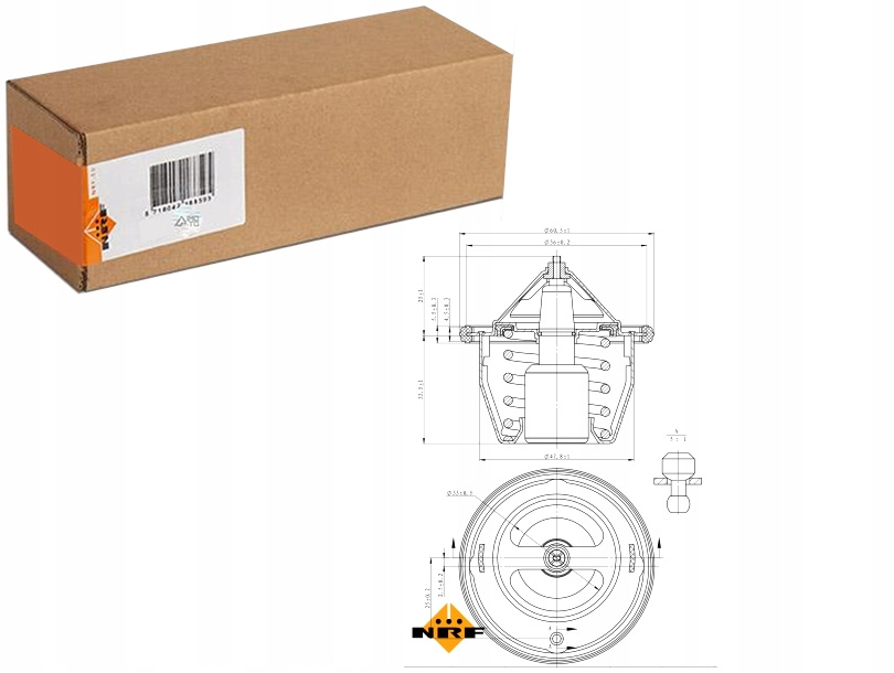 фото №1, Термостат жидкость охлаждающей subaru forester impreza legacy ii legacy