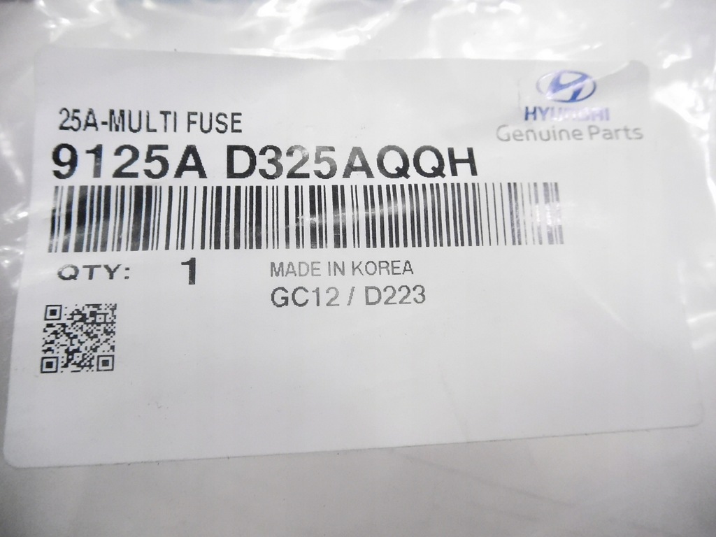 фото №9, Запобіжник hyundai оригінальний номер 9125a d325aqqh