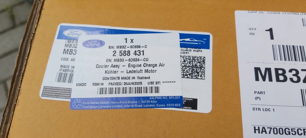 Ford ranger vi mb3g-6d624-cd интеркулер Цена