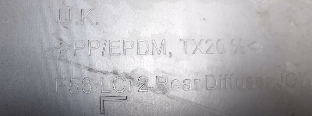 фото №10, Mini cooper f56 lci lift 2020 - дифузор спойлер бампер задня 9450835