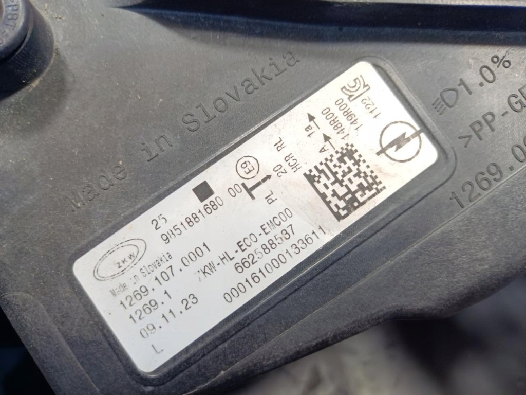 фото №6, Opel astra l фара лампа лівий перед full led 9851881680