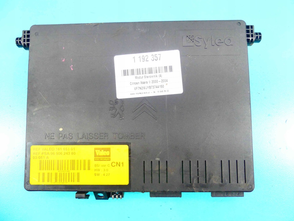фото №1, Блок управления модуль bsi citroen xsara ii 9650624380