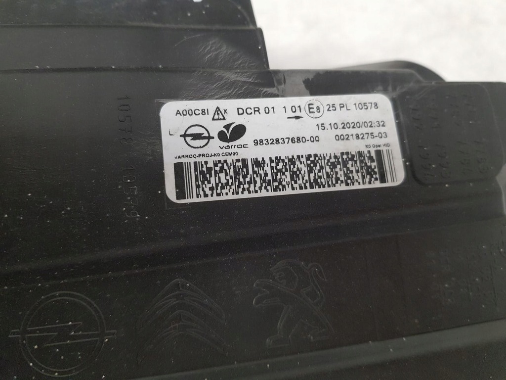 фото №13, Opel vivaro c zafira d life лампа proace space tourer лампы правая левая