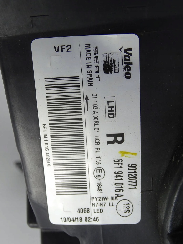 фото №7, Лампа перед права seat ibiza v arona 6f 17- 6f1941016a