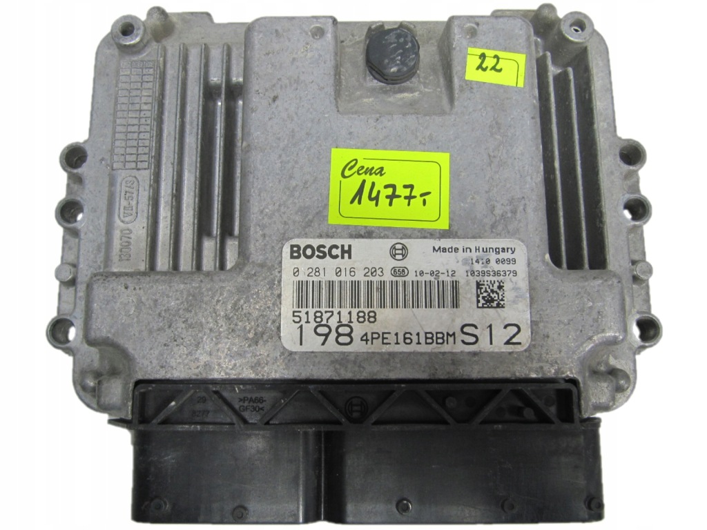фото №1, Бортовий комп'ютер блок керування bosch 0281016203 51871188