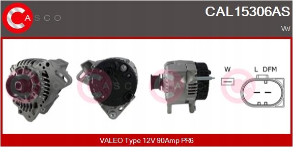 Купить Генератор 12v 90a casco cal15306as