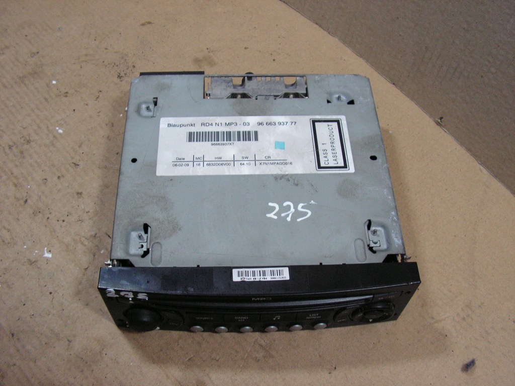 фото №1, Радіо cd citroen berlingo ii