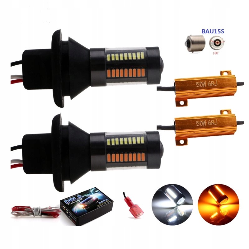 фото №1, Світло денні led drl 2w1 12v поворотник